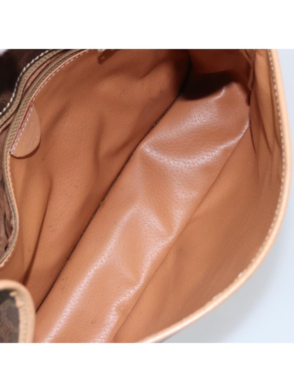 Authentic CELINE Macadam Canvas Shoulder Bag PVC Brown Gold - Picture 2 of 16